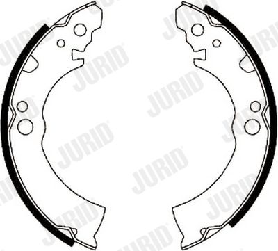 Комплект тормозных колодок JURID 361402J для NISSAN MICRA