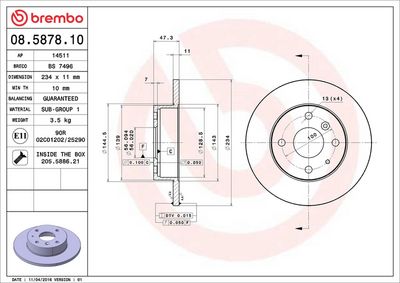 DISC FRANA BREMBO 08587810 1