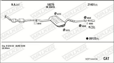 Изпускателна система WALKER VOT14441A