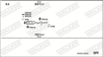SISTEM DE ESAPAMENT WALKER MAK018829