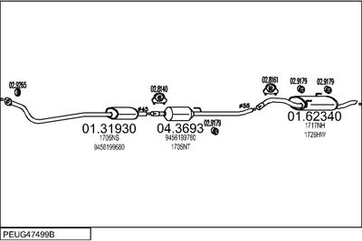 SISTEM DE ESAPAMENT MTS PEUG47499B018310