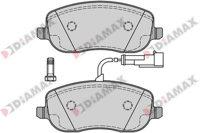 DIAMAX N09365 Тормозные колодки и сигнализаторы для FIAT CROMA (194_) 1.9 D Multijet (194AXC1B, 194AXC12)