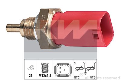 Датчик, температура охлаждающей жидкости KW 530 271 для FIAT PALIO
