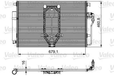 VALEO 812502 Радиатор кондиционера  для MERCEDES-BENZ eSPRINTER (Мерседес Еспринтер)