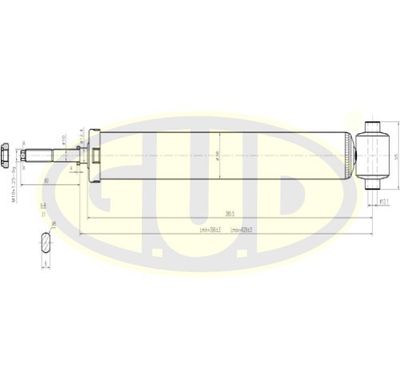 G.U.D. GSA343398 Амортизаторы  для HYUNDAI GETZ (TB) 1.6