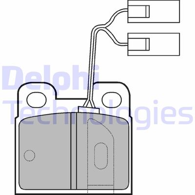 Комплект тормозных колодок, дисковый тормоз DELPHI LP824 для ALFA ROMEO 75