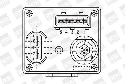 Реле, система накаливания BorgWarner (BERU) GR061 для RENAULT RAPID