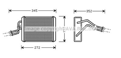 AVA QUALITY COOLING FD6317 Радиатор печки  для FORD TRANSIT (Форд Трансит)