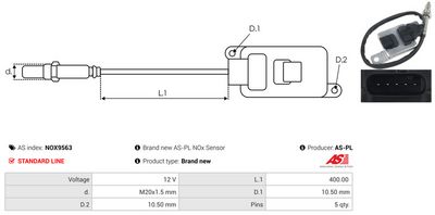 SENZOR NOX INJECTIE ADITIV AS-PL NOX9563 2