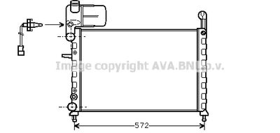 Радиатор, охлаждение двигателя AVA QUALITY COOLING FT2120 для FIAT TEMPRA