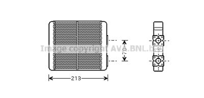 Теплообменник, отопление салона AVA QUALITY COOLING DN6226 для MITSUBISHI LANCER