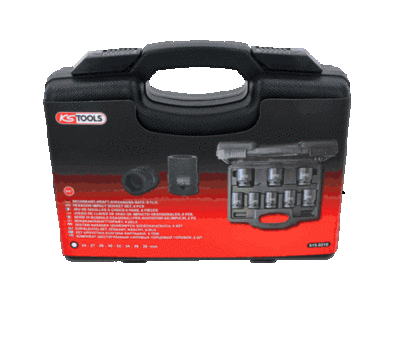 KS Tools 515.0210 Souprava šestihranných silových nástrčných ořechů 3/4", 8dílná, krátké, 24-38mm