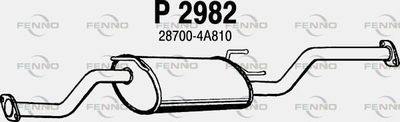 Средний глушитель выхлопных газов FENNO P2982 для HYUNDAI H-1
