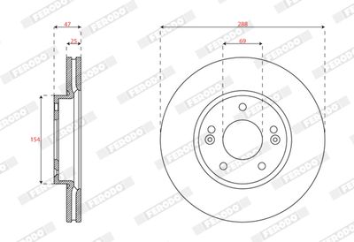 DISC FRANA FERODO DDF2928C 1