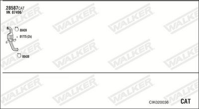 Изпускателна система WALKER CIK020036