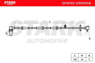 датчик, обороти на колелото STARK SKWSS-0350056