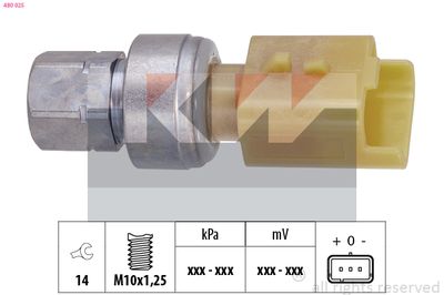 Tlakový vypínač, klimatizace KW 480 025