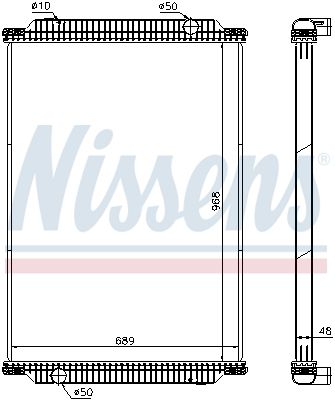 NISSENS Радиатор, охлаждение двигателя