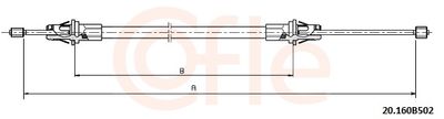 SEILZUG FESTSTELLBREMSE COFLE 9220160B502
