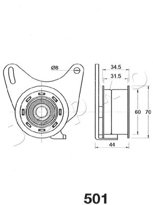 Tensioner, timing belt 45501