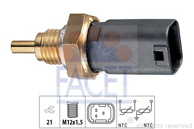 FACET 7.3273 Датчик температуры охлаждающей жидкости  для FIAT STRADA (Фиат Страда)