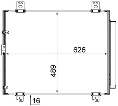 CONDENSATOR CLIMATIZARE MAHLE AC866000S