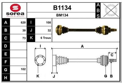 ANTRIEBSWELLE SNRA B1134