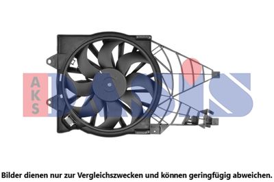 Вентилятор, охлаждение двигателя AKS DASIS 088007N для FIAT LINEA