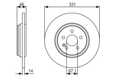 BOSCH 0 986 479 S12 Тормозной диск 