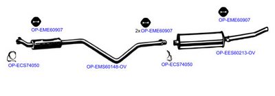 Изпускателна система OPTIMAL OP-EXSVW113