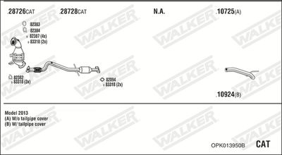 ABGASANLAGE WALKER OPK013950B