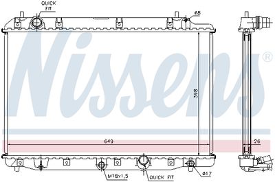 RADIATOR RACIRE MOTOR NISSENS 68602A 5