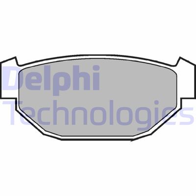 Комплект тормозных колодок, дисковый тормоз DELPHI LP549 для SUBARU LEONE
