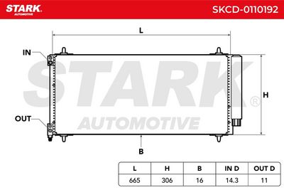 кондензатор, климатизация STARK SKCD-0110192