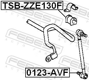 BUCSA BARA STABILIZATOARE FEBEST TSBZZE130F 1