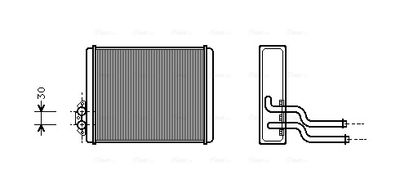 AVA QUALITY COOLING Kachelradiateur, interieurverwarming (VOA6084)