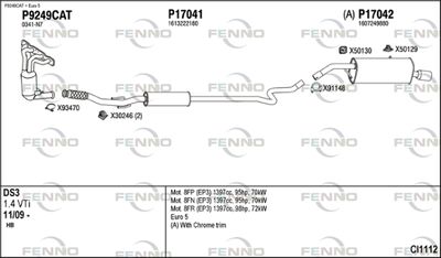 Układ wydechowy FENNO CI1112