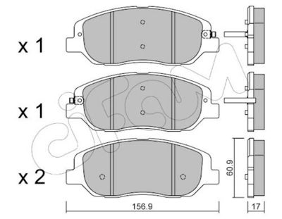 Bremsbelagsatz, Scheibenbremse
