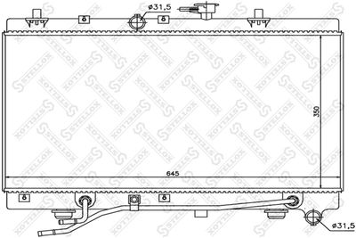 Радиатор, охлаждение двигателя STELLOX 10-25470-SX для KIA RIO