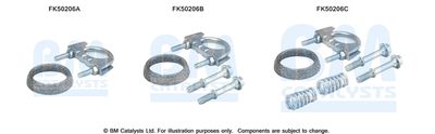 Zestaw montażowy, rura wydechowa BM CATALYSTS FK50206