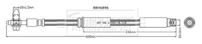 Brake Hose Borg & Beck BBH6896