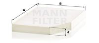 MANN-FILTER CU 30 007 Фильтр салона  для BMW X4 (Бмв X4)
