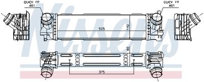 INTERCOOLER COMPRESOR NISSENS 961596 5