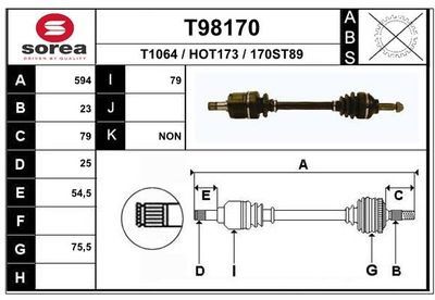 ANTRIEBSWELLE EAI T98170