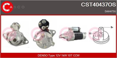 CASCO CST40437OS Стартер для DAIHATSU MOVE (L6_)