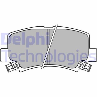 Комплект тормозных колодок, дисковый тормоз DELPHI LP1439 для CHERY QQ