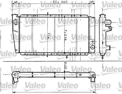 VALEO 730054 Радіатор охолодження двигуна для RENAULT (Рено)