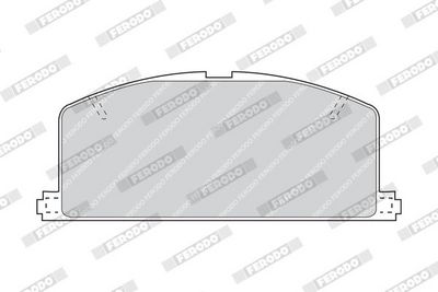 BREMSBELAGSATZ SCHEIBENBREMSE FERODO FDB308 1