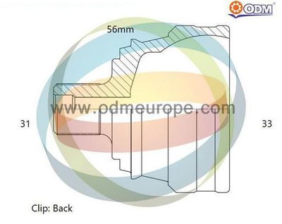 Шарнирный комплект, приводной вал Multiparts 12-341970 для BMW i3