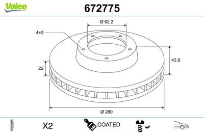 DISC FRANA VALEO 672775